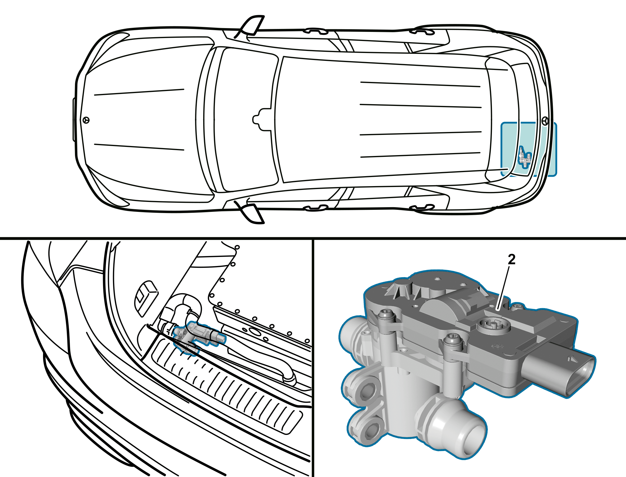 Vanne d'inversion circuit basse température - Informations détaillées