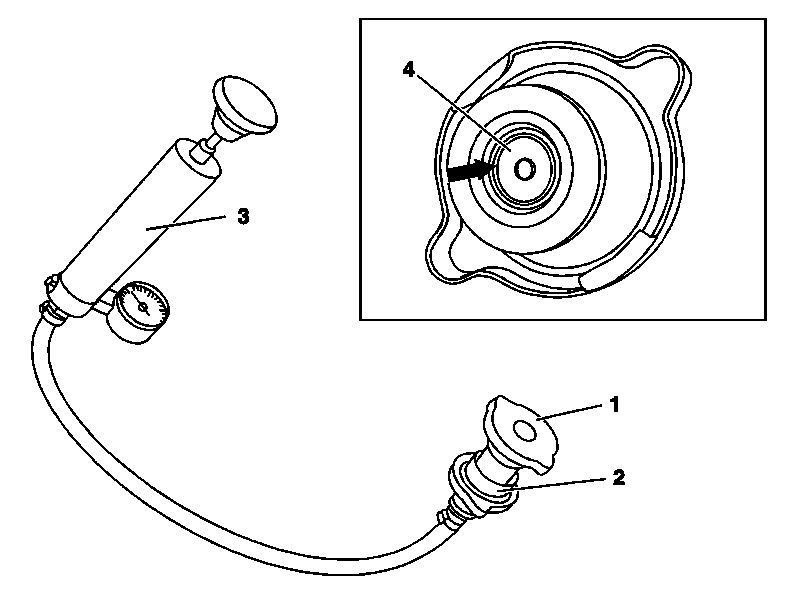 0430 - Kühlsystem-Verschlußdeckel prüfen                                        
	Motor 602, 603 im Typ 461, 463