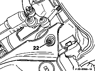 0030 - Motor aus-, einbauen (Ölfüllmenge)                                       
	Motor 102 (außer 102.983/99) Einriementrieb