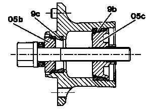 Disassembling and assembling front wheel hub