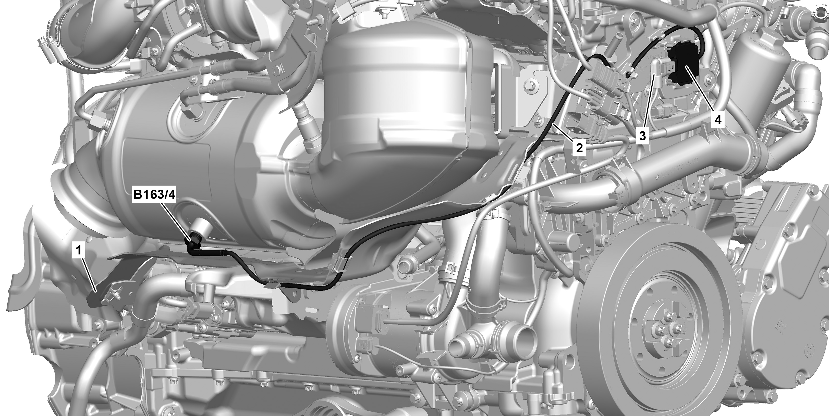 Demontáž, montáž snímače teploty filtru částic zážehového motoru