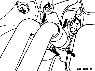 0030 - Motor aus-, einbauen (Ölfüllmenge)                                       
	Motor 102 (außer 102.983/99) Einriementrieb