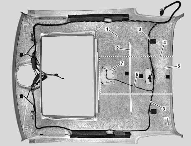 Prepare headliner for interior sensor installation