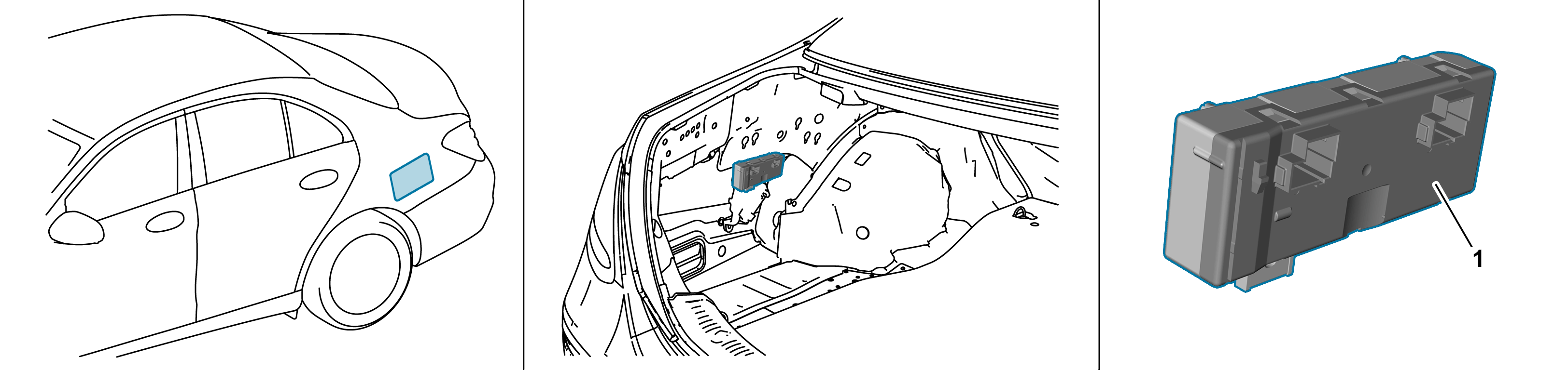 Control unit of trunk lid/liftgate control, basic function