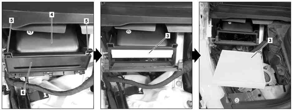 Sostituire il filtro parapolvere per riscaldamento/ventilazione