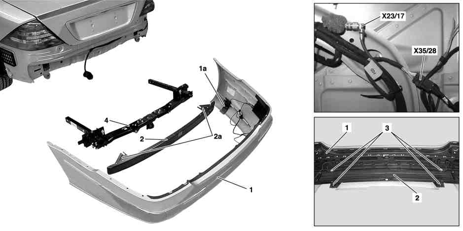 Remove/install rear bumper