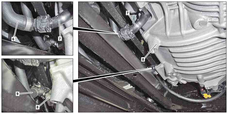 Drain/fill coolant for cooling electric motor