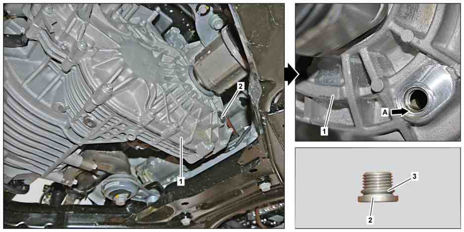 Check/correct transmission oil level