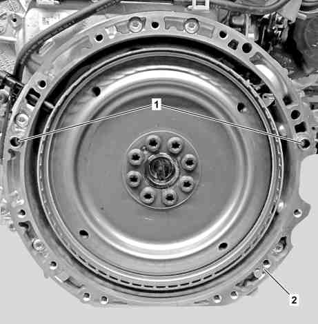 Service Information: Procedure for removing and installing automatic            
	transmission