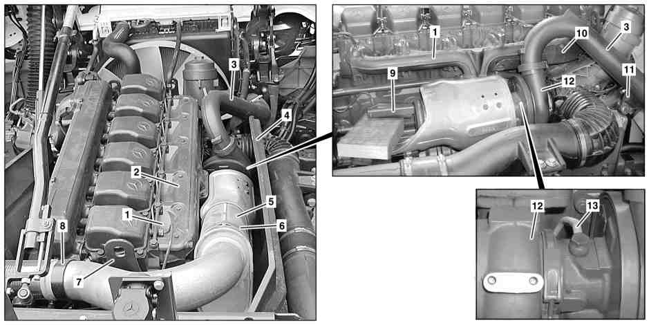 Remove/install exhaust manifold
