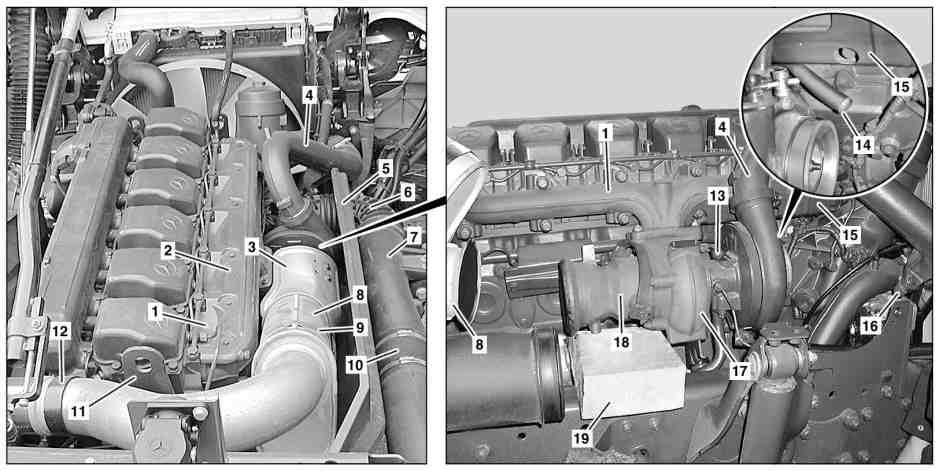 Remove/install exhaust manifold