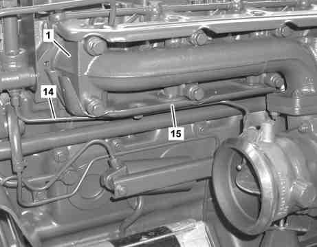 Remove/install exhaust manifold
