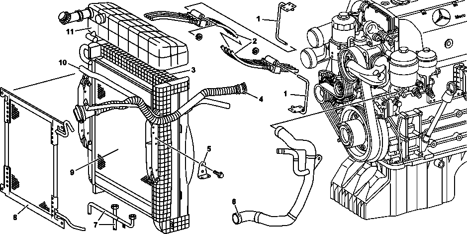 Remove/install radiator