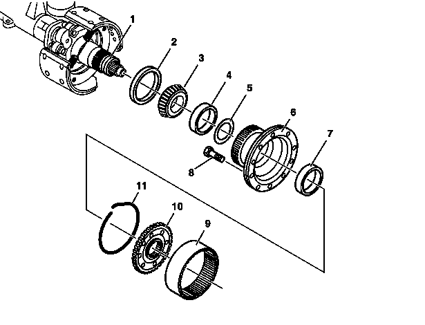 Disassemble/assemble front wheel hub